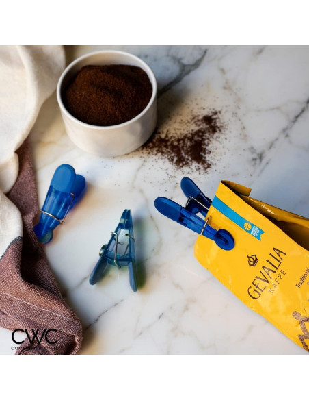 Clip de Bolsa con Imán Cook with Color - Paquete de 10 Azul