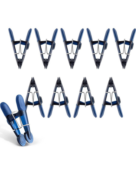 Clip de Bolsa con Imán Cook with Color - Paquete de 10 Azul