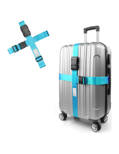 Correas de Equipaje Travel Inspira con Candado TSA Azul 120-205 cm