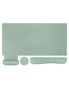 Conjunto Alfombrilla de Teclado y Ratón Ergonómico Mosiso Verde