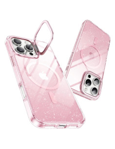 Funda Magnética Maledan para iPhone 16 Pro Max Rosa Brillante