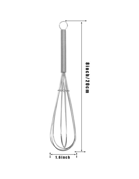 Mini Batidor Digead 20.32cm Acero Inoxidable Ergonomico