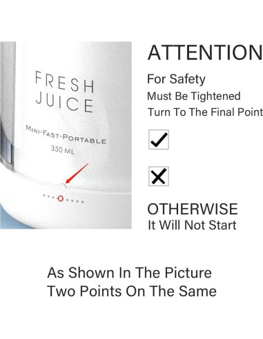 Licuadora portátil South Area PSB-002 recargable USB 350ml Rosa