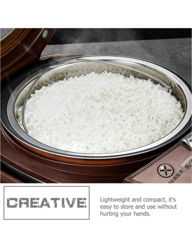 Cesta de Vapor de Acero Inoxidable UPKOCH 17.5 cm para Cocina