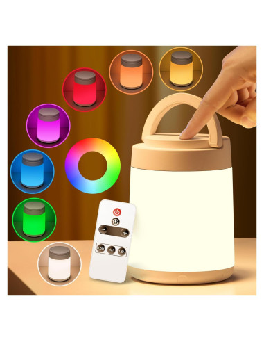 Luz Nocturna Portátil One Fire para Bebés 10 Colores 8 Brillos