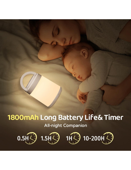 Luz Nocturna Portátil One Fire para Bebés 10 Colores 8 Brillos