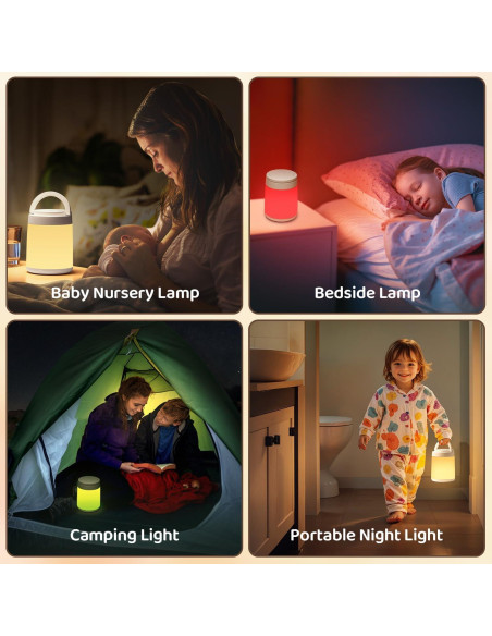 Luz Nocturna Portátil One Fire para Bebés 10 Colores 8 Brillos