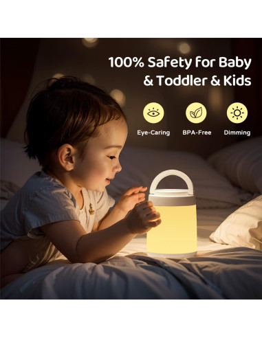 Luz Nocturna Portátil One Fire para Bebés 10 Colores 8 Brillos