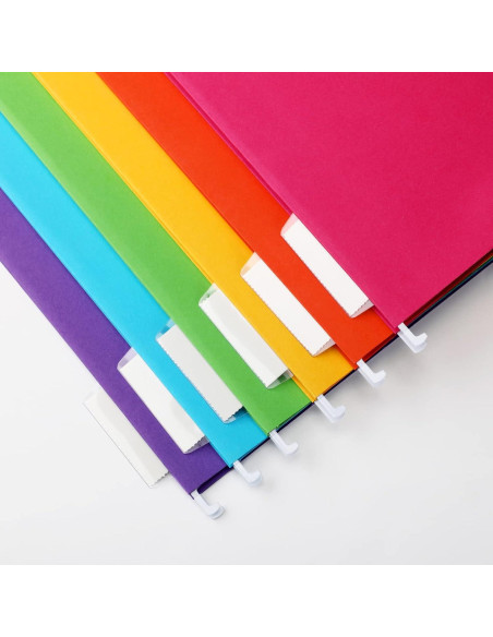 Carpetas de Archivo Colgantes Yaomiao 24 Piezas Color Brillante