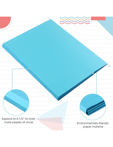 Carpetas de Archivo Colgantes Yaomiao 24 Piezas Color Brillante