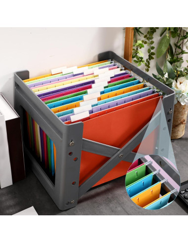 Carpetas de Archivo Colgantes Yaomiao 24 Piezas Color Brillante