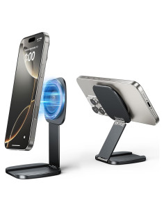 Soporte Magnético Plegable para Teléfono Aluminio Nediea Gris