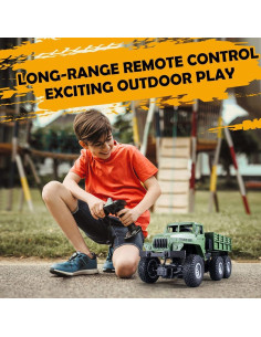 Camión Militar RC GoolRC 1:16 6WD Todo Terreno con 2 Baterías 2