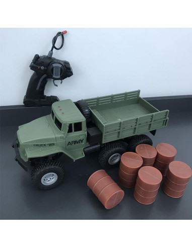 Camión Militar RC GoolRC 1:16 6WD Todo Terreno con 2 Baterías