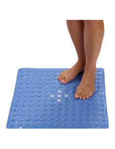 Alfombrilla de Ducha Antideslizante ENKOSI 53x53 cm Azul Aqua