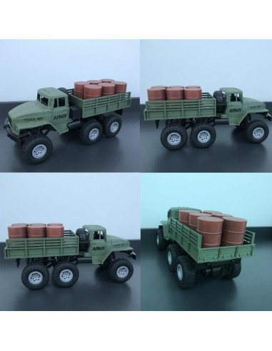 Camión Militar RC GoolRC 1:16 6WD Todo Terreno con 2 Baterías