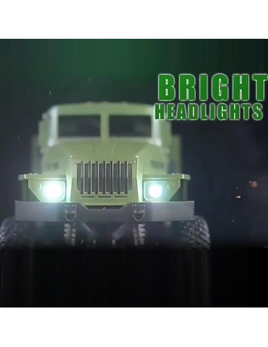 Camión Militar RC GoolRC 1:16 6WD Todo Terreno con 2 Baterías