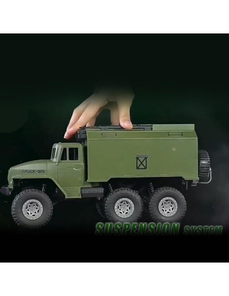 Camión Militar RC GoolRC 1:16 6WD Todo Terreno con 2 Baterías