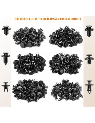 Kit de Clips de Retención Xislet 30 Pcs para Parachoques y Molduras