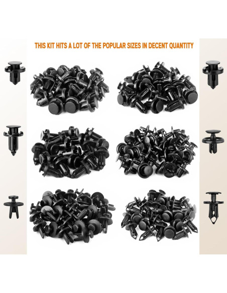 Kit de Clips de Retención Xislet 30 Pcs para Parachoques y Molduras