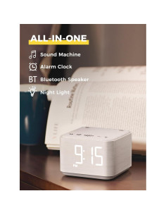 Reloj Despertador Digital Mojikoo con Altavoz Bluetooth 5W 2