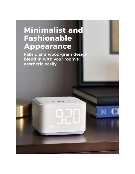 Reloj Despertador Digital Mojikoo con Altavoz Bluetooth 5W Reloj Despertador Digital Mojikoo con Altavoz Bluetooth 5W