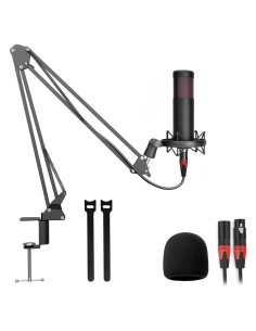 Micrófono de Condensador 48V Hayner-Seek con Brazo Ajustable