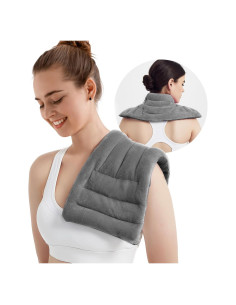 Almohadilla Térmica de Microondas MEISENHOME 20x45 cm Gris