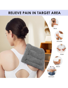 Almohadilla Térmica de Microondas MEISENHOME 20x45 cm Gris 2