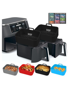 Forros de Silicona Reutilizables ZXZMZT para Freidora 10QT