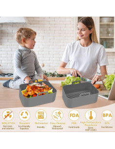 Forros de Silicona Reutilizables ZXZMZT para Freidora 10QT 2