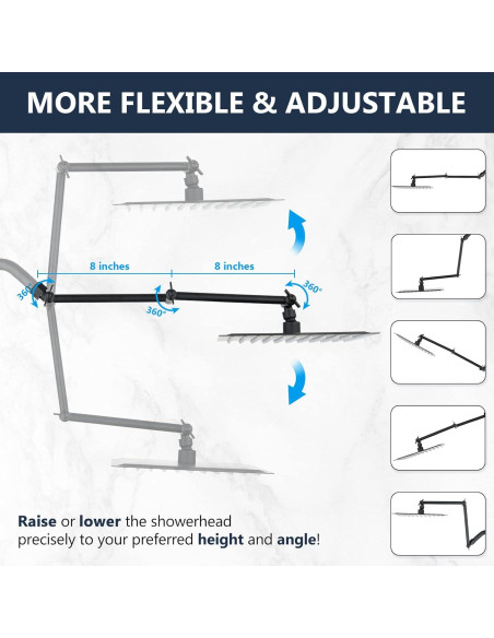 Cabezal de Ducha de Lluvia PDPBath 10" Acero Inoxidable Negro Mate Cabezal de Ducha de Lluvia PDPBath 10" Acero Inoxidable Negro Mate