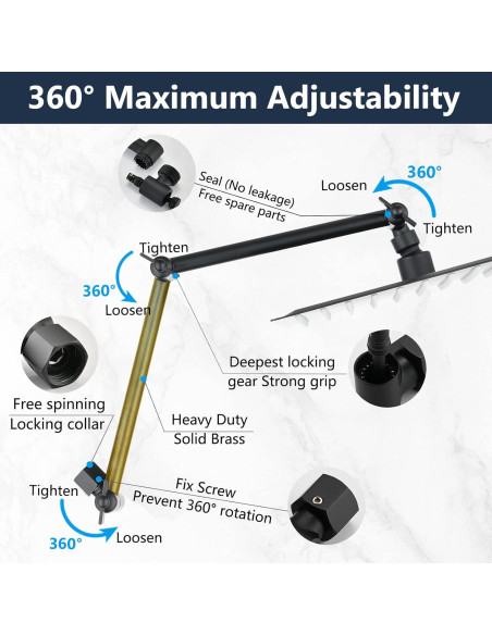 Cabezal de Ducha de Lluvia PDPBath 10" Acero Inoxidable Negro Mate Cabezal de Ducha de Lluvia PDPBath 10" Acero Inoxidable Negro Mate