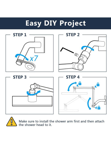 Cabezal de Ducha de Lluvia PDPBath 10" Acero Inoxidable Negro Mate