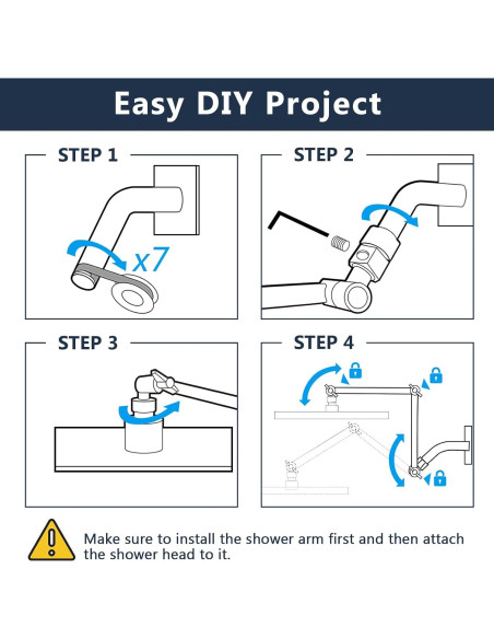 Cabezal de Ducha de Lluvia PDPBath 10" Acero Inoxidable Negro Mate Cabezal de Ducha de Lluvia PDPBath 10" Acero Inoxidable Negro Mate