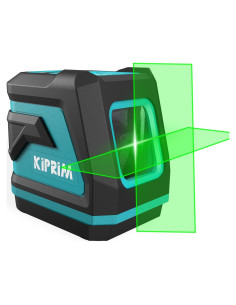 Nivel de láser verde Kiprim LV8 con autonivelación y brillo ajustable