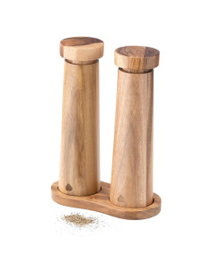 Juego de Molinillos de Sal y Pimienta Navaris - Madera de Acacia