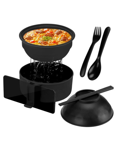 Juego de Tazones de Ramen ZENGABIA 33oz con Palillos y Cuchara