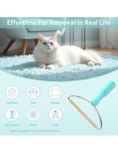 Removedor de Pelo de Mascota LINTPLUS x2 - Multi Tela y Rasqueta 2