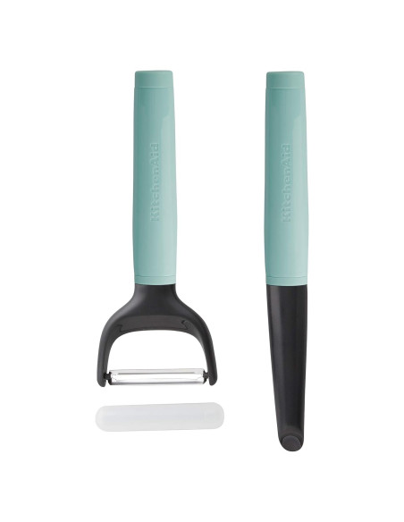 Set de 2 Peladores KitchenAid Euro y Y Acero Inoxidable Aqua