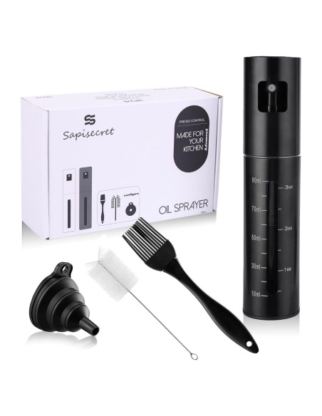 Rociador de Aceite Sapisecret 90ml Acero Inoxidable 304