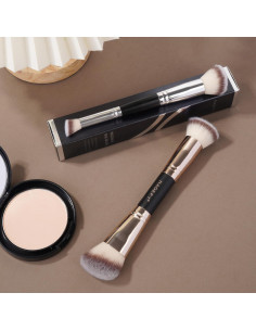 Brochas de Maquillaje MAGEFY Doble Cara 2 Pcs para Base y Contorno 2