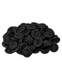 200 Protectores de Dedos de Láttex CREHODEC Medianos Negros