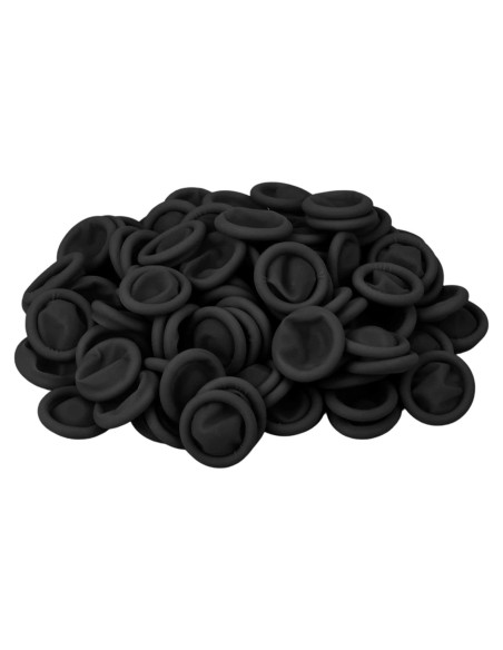 200 Protectores de Dedos de Láttex CREHODEC Medianos Negros