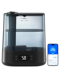 Humidificador Inteligente GoveeLife 6L Negro, Control WiFi, 60H