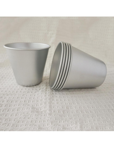 Juego de 6 moldes de aluminio Heluok para tartas y pudines