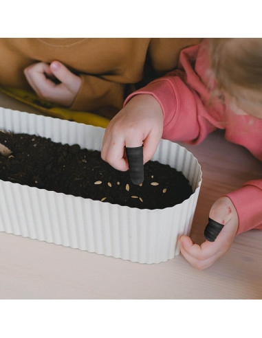 200 Protectores de Dedos de Láttex CREHODEC Medianos Negros