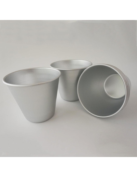 Juego de 6 moldes de aluminio Heluok para tartas y pudines