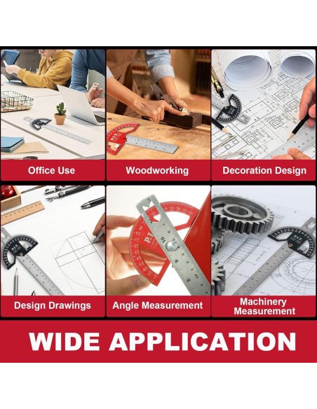Transportador de Ángulo P.I.T. 203mm Ajustable para Carpinteros