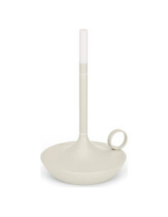 Luz de Mesa Recargable Graypants Wick Corta Gris Brumoso